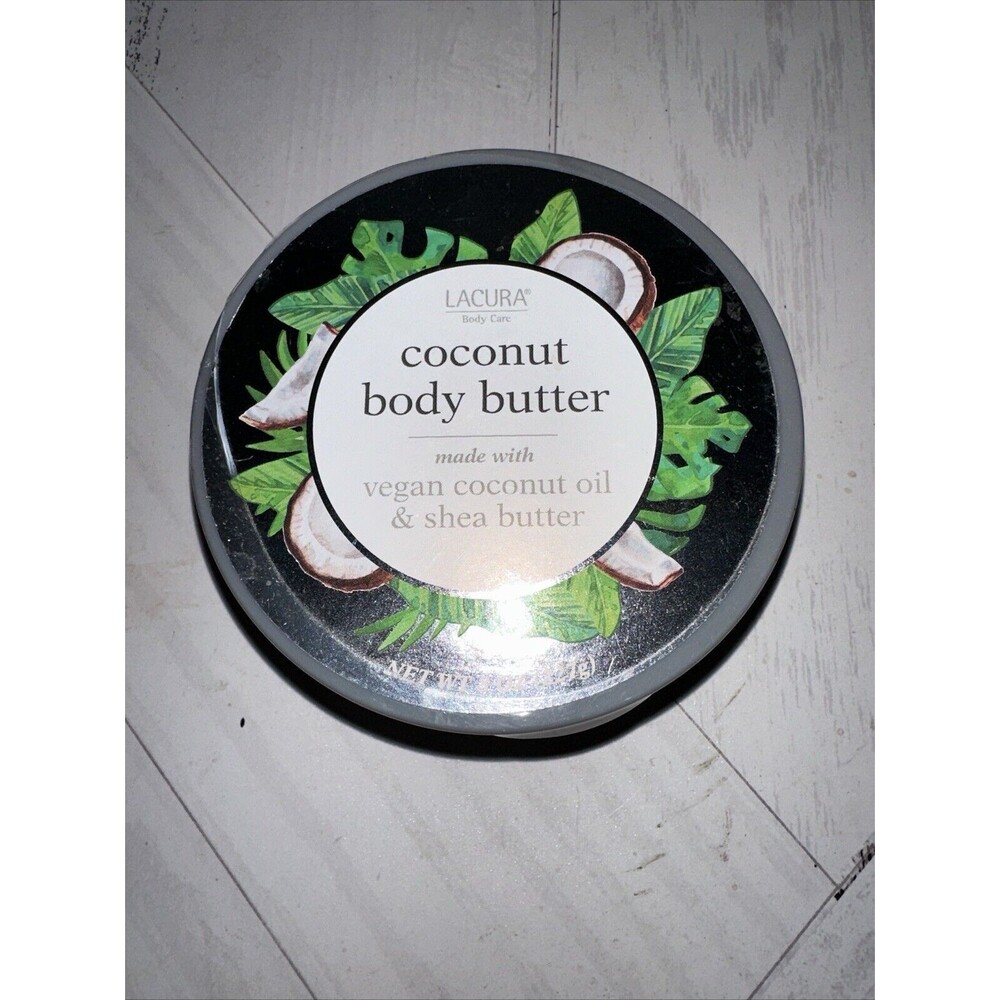 Lacura Coconut Body Butter Vegan Oil Shea Butter 8‎ oz NEW SEALED Paraben Free
